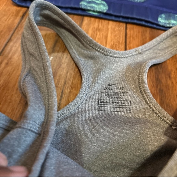 Nike Women's Sports Athletic Bra Dri-Fit Size Small Lot of 2 Blue Gray Racerback - Picture 7 of 11